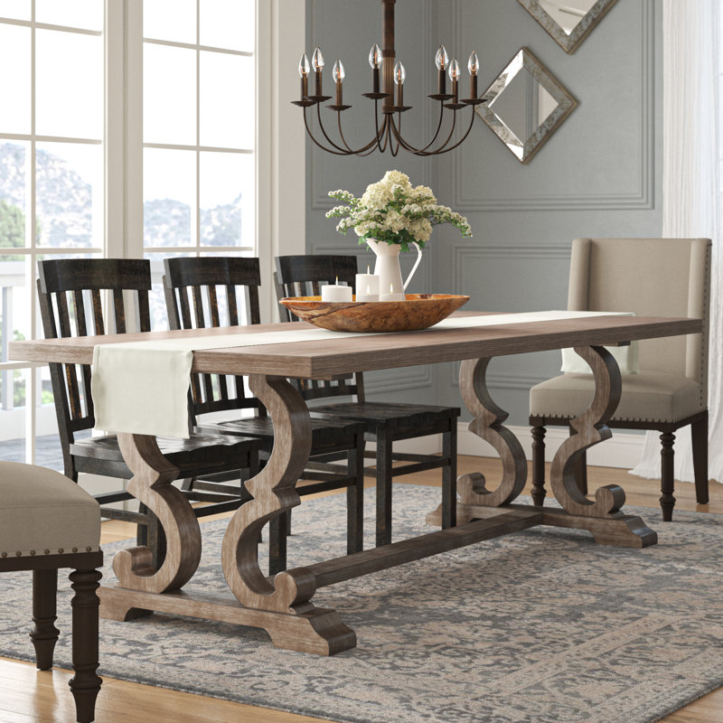 One Allium Way?? Annora Extendable Trestle Dining Table & Reviews Wayfair